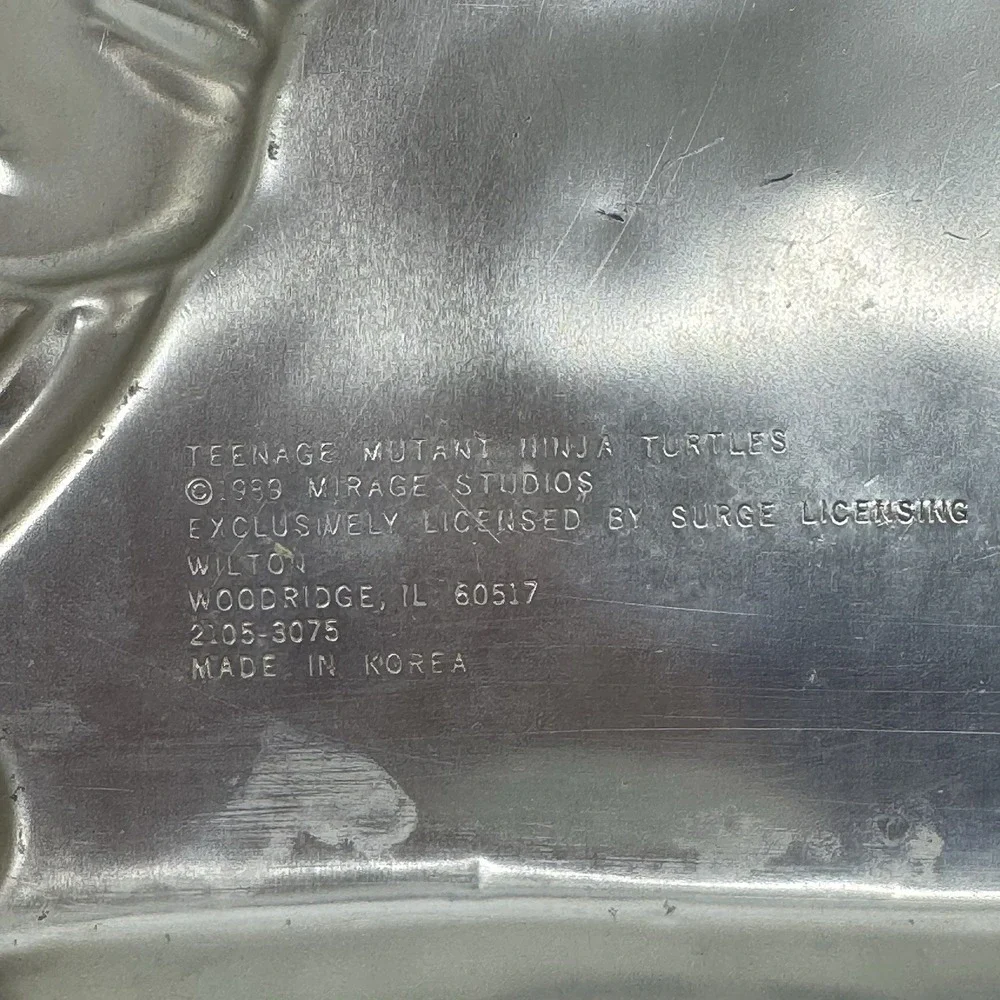 Vintage 1989 Wilton TMNT Michelangelo Cake Pan Mold Teenage Mutant Ninja Turtles